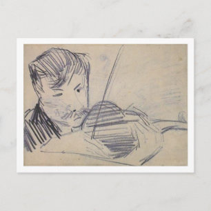 Violinist von der Front Van Gogh Fine Art gesehen Postkarte
