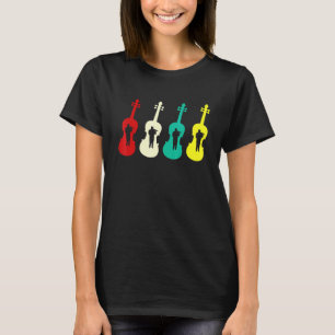 Violinisten String Instrument Violin Player Silhou T-Shirt