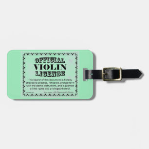 Violinlizenz Gepäckanhänger
