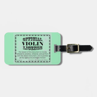 Violinlizenz Gepäckanhänger