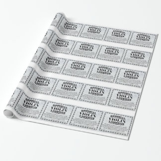 Violinlizenz Geschenkpapier