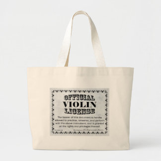 Violinlizenz Jumbo Stoffbeutel