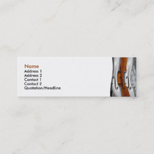 Violins Business Card Mini Visitenkarte