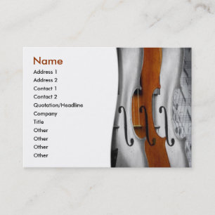 Violins Business Card Visitenkarte