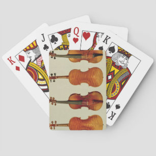 Violins (LtoR): the 'Alard' by Antonio Stradivariu Spielkarten
