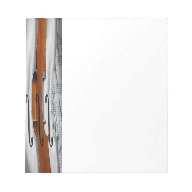 Violins Notepad Notizblock (Vorderseite)
