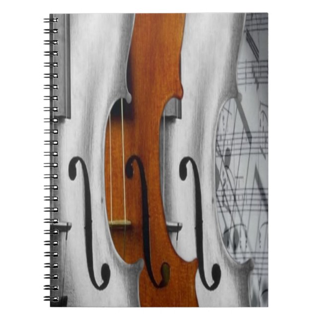 Violins Notizbuch Notizblock (Vorderseite)