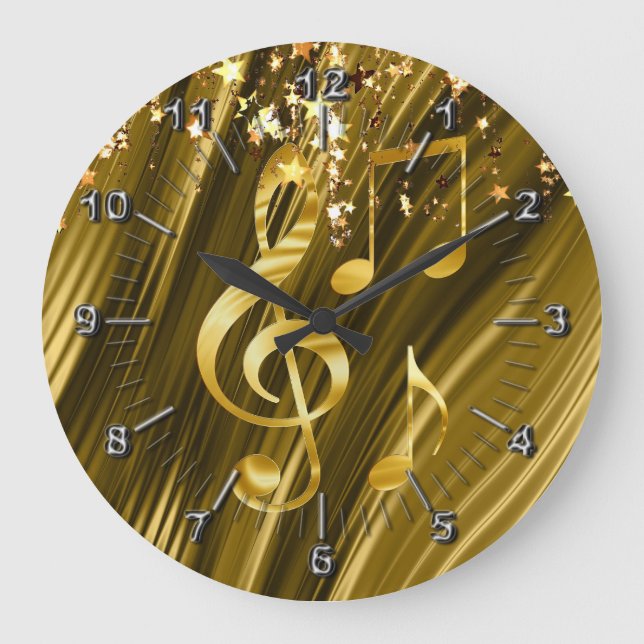 Violinschlüssel Große Wanduhr (Vorderseite)