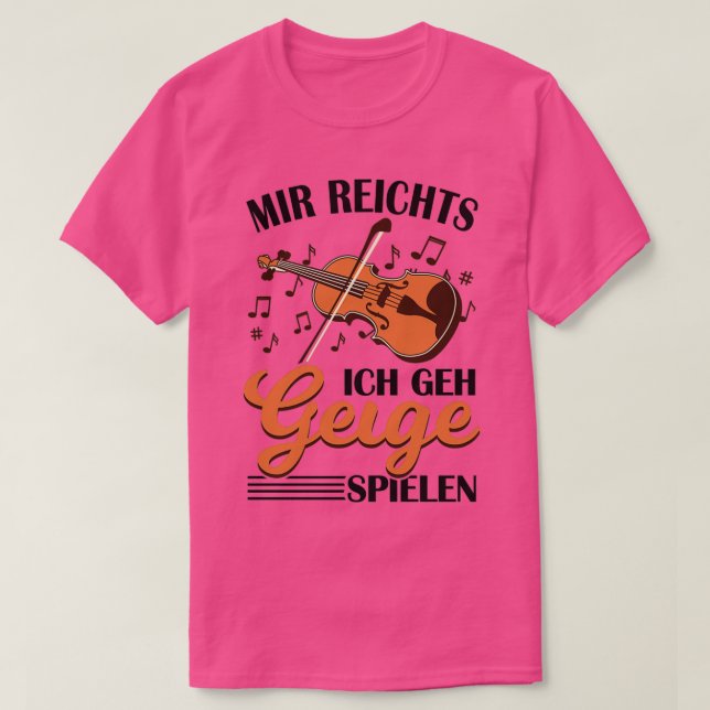 Violinspieler 10 T-Shirt (Design vorne)