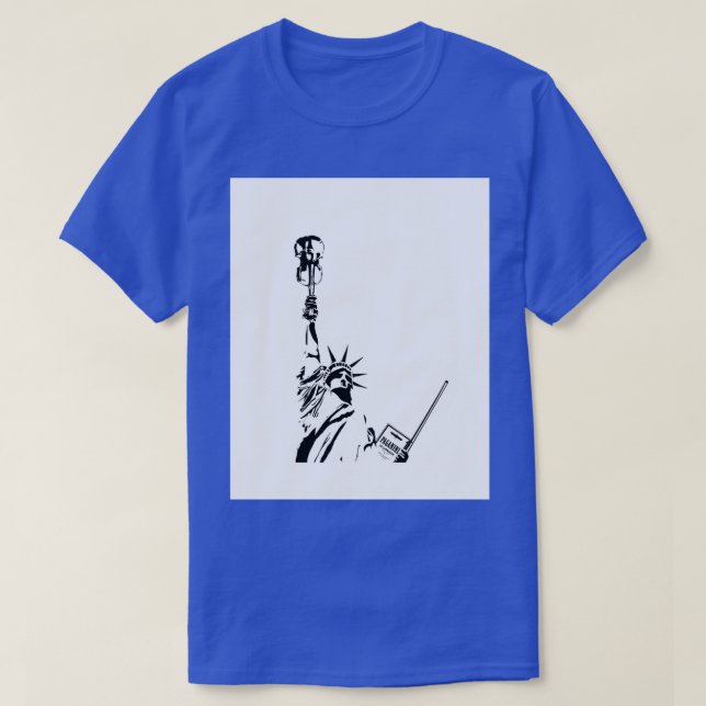 Violinstatue Grafik T-Shirt (Design vorne)