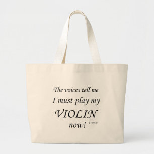 Violinstimmen sagen, müssen spielen jumbo stoffbeutel