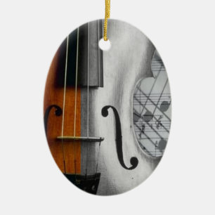 Violinverzierung Keramik Ornament