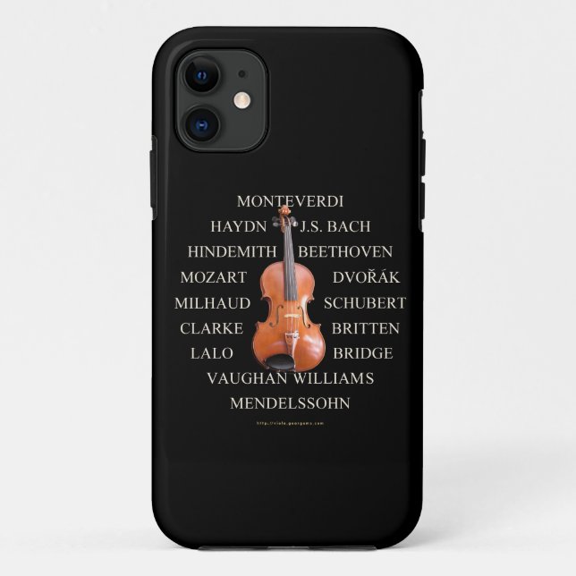 Violist-Komponisten Case-Mate iPhone Hülle (Rückseite)