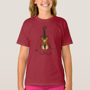 ViOWLin Violin Kuschelmusik T - Shirt des Mädchens