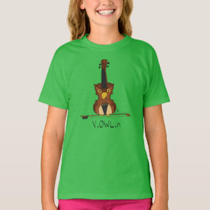ViOWLin Violin Kuschelmusik T - Shirt des Mädchens