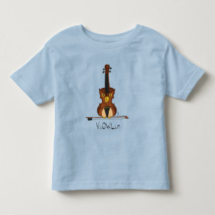 ViOWLin Violin Owl Music Kids Kleinkind-T - Shirt
