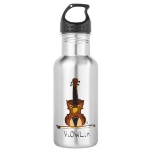 ViOWLin Violin Schüssel Wasser Flasche mit Wasser Edelstahlflasche