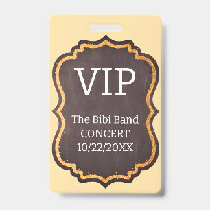 VIP-Abzeichen Ausweis