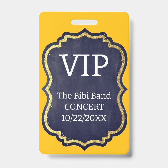 VIP-Abzeichen Ausweis (Vorderseite)