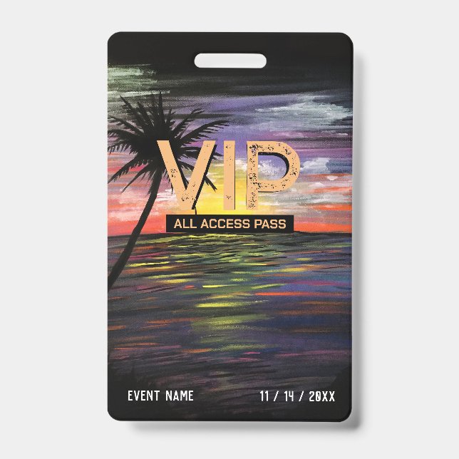 VIP-Abzeichen für Sunset Sea Ausweis (Vorderseite)