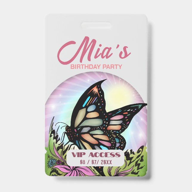 VIP Access Abzeichen für Geburtstagspartei Ausweis (Vorderseite)