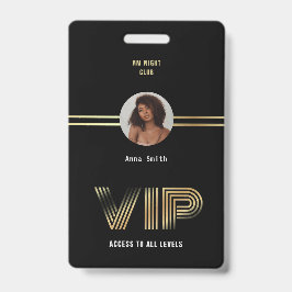 VIP Access Member Gold Fox Foto Nighclub Ausweis