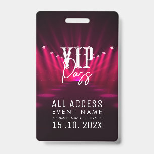 VIP All Access Event Ausweis