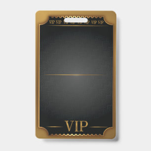 VIP ALL ACCESS Gold Pass BLANK Selbst anpassen Ausweis