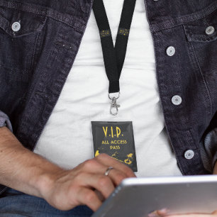 VIP-All-Access-Pass bei einer musikalischen Verans Ausweis