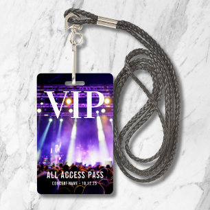 VIP All-Access-Pass-Konzertereignis Ausweis