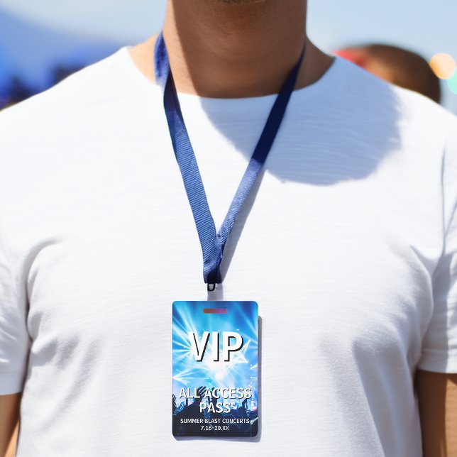 VIP All Access Pass Konzertveranstaltung Ausweis (VIP All Access Pass Concert Event Badge)