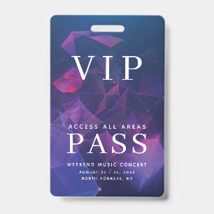 VIP All Access Pass Outdoor Events Geometrie Ausweis