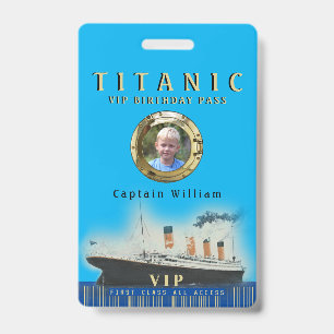 VIP All Access Titanic Geburtstag Ausweis