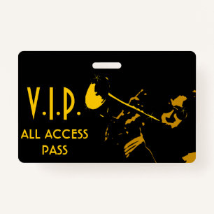 VIP Alle Zutritt Horizontal Pass bei Musical Event Ausweis