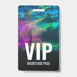 VIP-Backstage-Pass mit QR-ID Ausweis