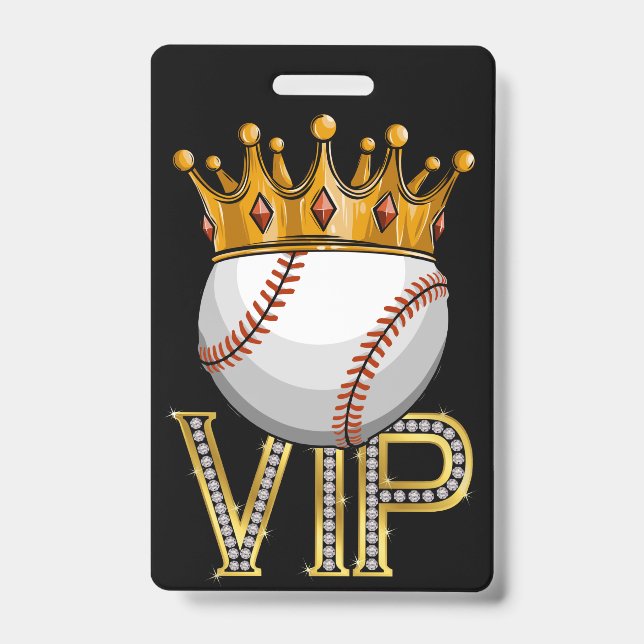 VIP Baseball Lanyard Abzeichen Ausweis (Vorderseite)