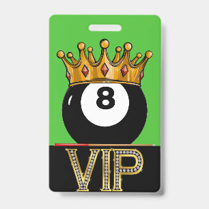 VIP Billiards - Snooker Lanyard Abzeichen Ausweis