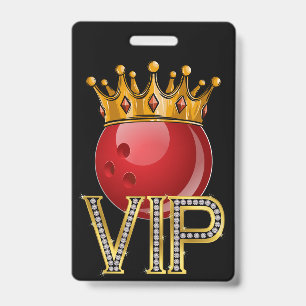 VIP BOWLING Lanyard Abzeichen Ausweis