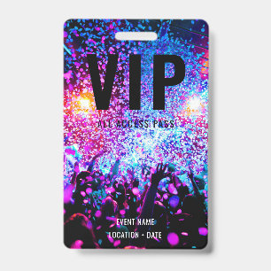 VIP Custom Event oder Konzertname All Access Ausweis