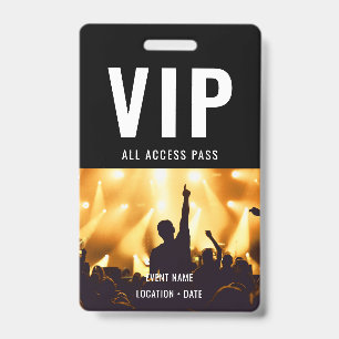 VIP Custom Event oder Konzertname All Access Ausweis