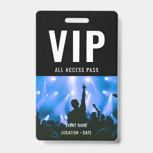 VIP Custom Event oder Konzertname All Access Ausweis