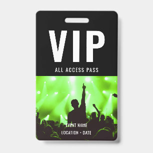 VIP Custom Event oder Konzertname All Access Ausweis