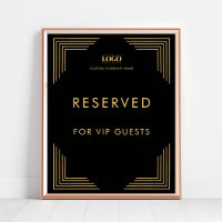VIP-Event für Schwarz und Gold-Logos reserviert Ta