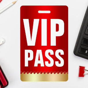 VIP FÜHREN Identifikations-Karte speziellen Gast Ausweis