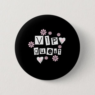 Vip-Gast-Blumen Button