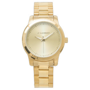 VIP Gold-Individuelle Name-Vorlage Armbanduhr