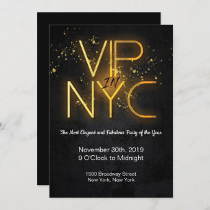 VIP in NYC Party Einladung