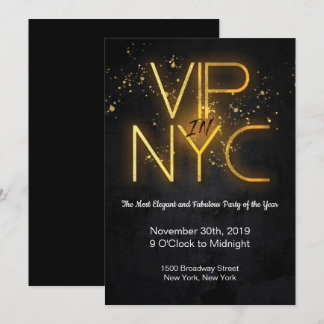 VIP in NYC Party Einladung
