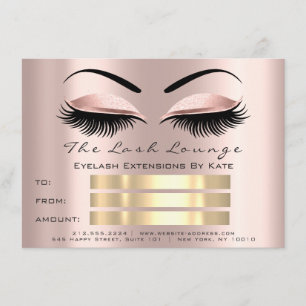 VIP Lash Rose Brow Makeup Artist Zertifikat Gesche Einladung