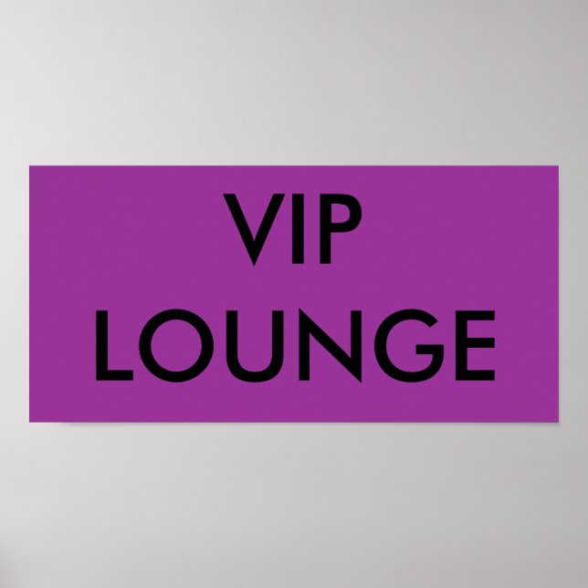 VIP LOUNGE POSTER (Vorne)